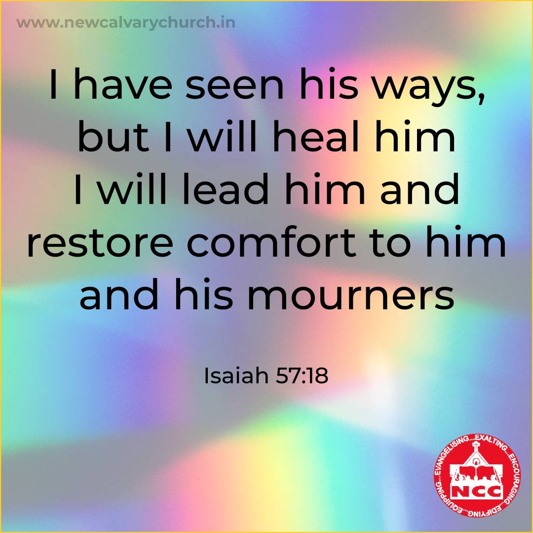 ncc_chennai's tweet photo. Isaiah 57:18
#newcalvarychurch #newcalvarychurchchennai #nccchennai #church #chennaichurch #churchinchennai #chennai #kellyschurch #churchinkellys #kellys #kilpaukchurch #churchinkilpauk #kilpauk https://t.co/YvrCycRi0f