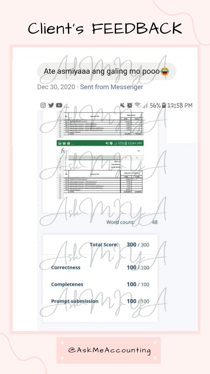 AskMeAccounting's tweet image. Feedback 010-21 🍀

Perfect 💯
#accountingcycle #specialjournals #vat
#askmeaccountingfeedbacks
#AskMIYA