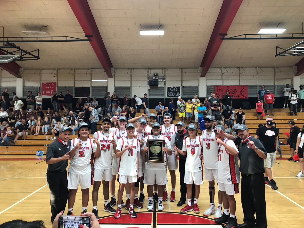 CIFState's tweet image. 🏆 Congratulations to the Fowler Redcats 2021 CIF SoCal Boys Basketball Division 6-AA Champions! 

@RedcatAthletics