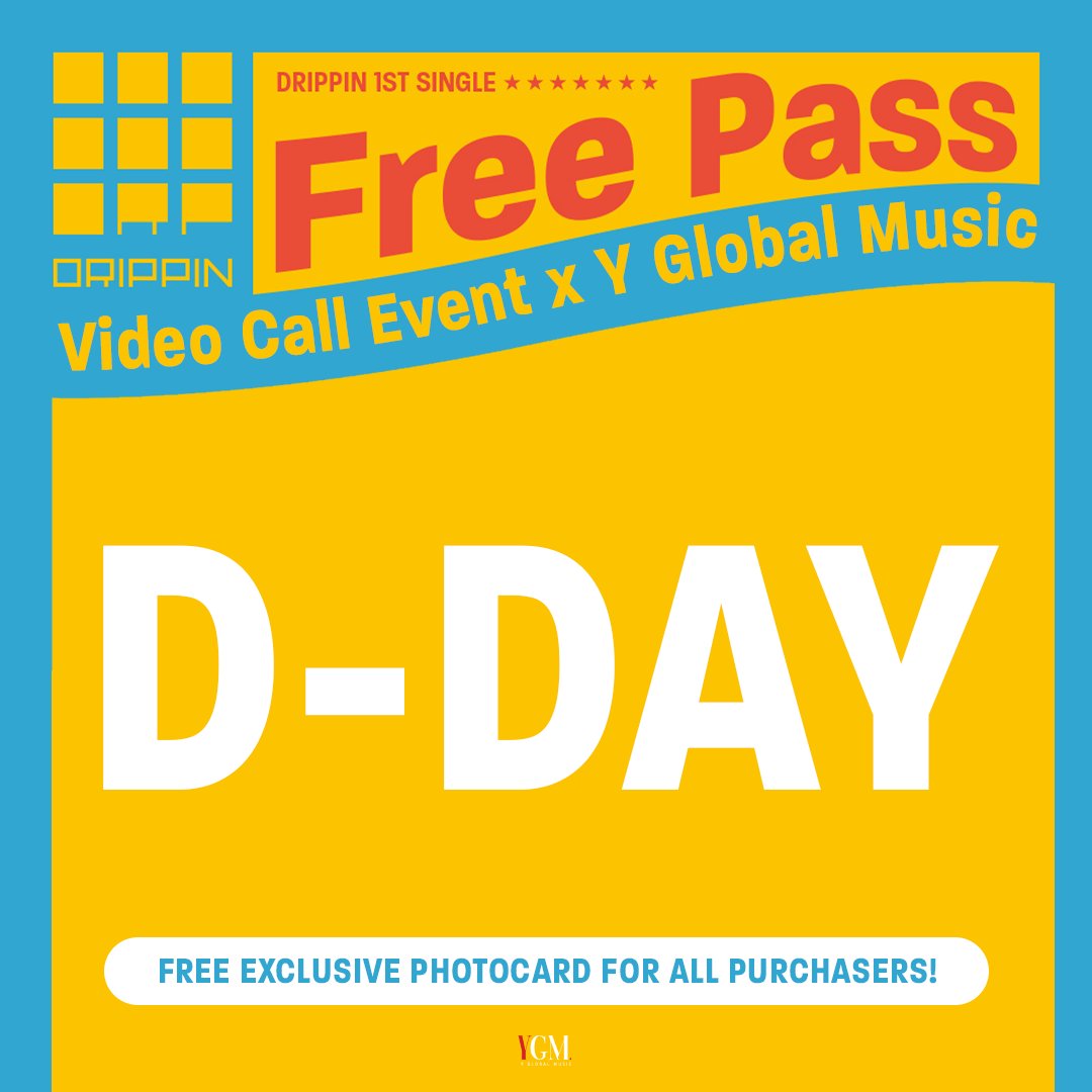 𝘿𝙍𝙄𝙋𝙋𝙄𝙉 1st Single Album [Free Pass]
Video Call Event x Y Global Music

วันสุดท้ายของการร่วมกิจกรรม❣️
Last day to apply!
응모 마지막 날입니다!

🕛~23:59KST

TH : bit.ly/3xueRH5
GLOBAL : bit.ly/3gDjeu2
한국몰 : bit.ly/2TMuefG

#DRIPPIN #드리핀