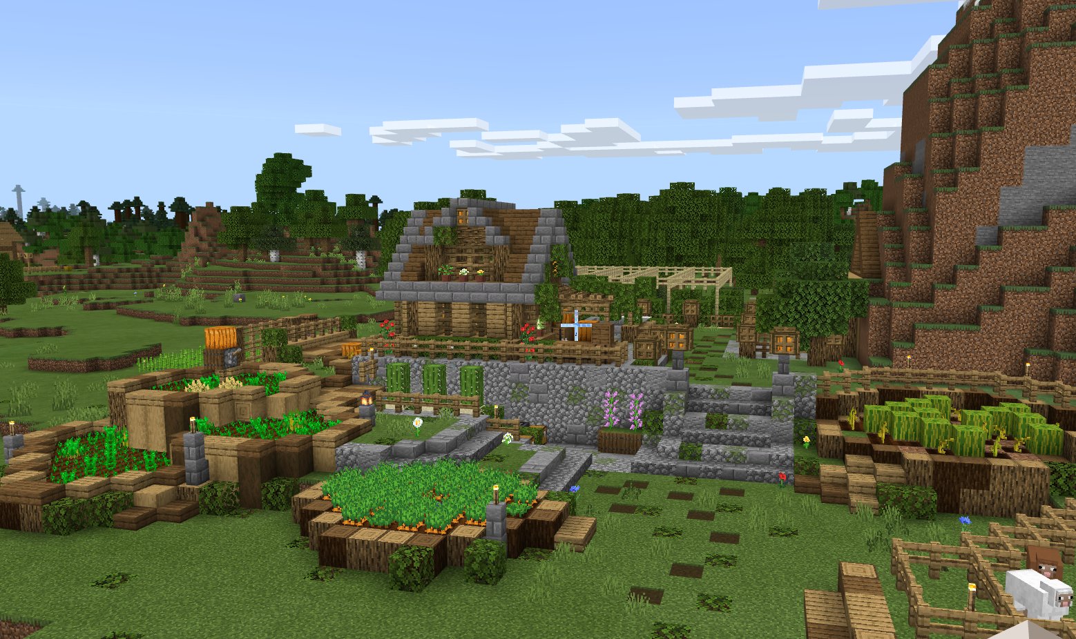 ふわぴよ 畑ができたので 次は鉄を求めて坑道掘りかなあ 巨大洞窟探検して レッドストーンはいくつか手に入ってるんだけど まだダイヤモンドにお目にかかってないのよね でもここでいったん終了して アプデ後の世界を