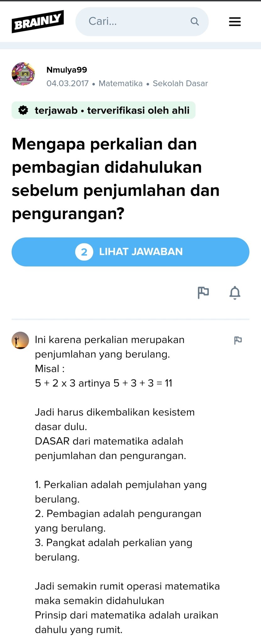 Twitter à¦ Prasdianto Untuk Tingkat Dasar Disarankan Bukan Dari Abstraksi Dimisalkan Ada 2 Apel Dan 2 Bungkus Yg Masing2 Isinya 4 Apel 2 2 X 4 Kasih Pilihan A 2