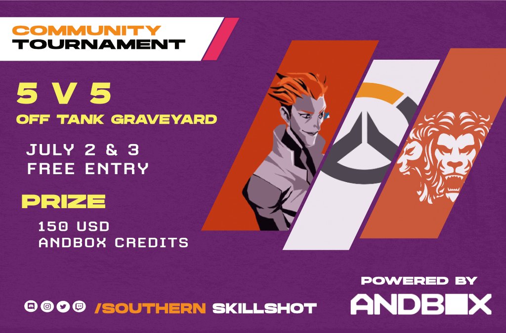 Sorry off tanks, there's no spot for you as we preview Overwatch 2 for our Off Tank Graveyard Community Tournament, presented by @andbox_official!

Winning team takes home $150 to Andbox's store!

Sign up now!
🔗andbox.com/tournaments/ss…