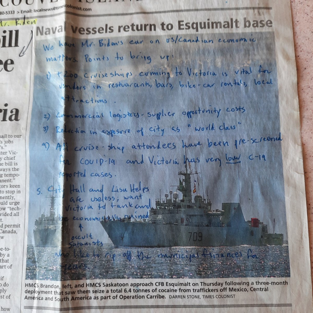 DavidAntitrust's tweet photo. @POTUS @JustinTrudeau @cafreeland 

Dear Mr.Biden, could you please reconsider reversing this new bill that you signed. The Covid situation in Victoria, BC and Vancouver AND also all cruiseship travellers have  been screened. The ECONOMIC impact to Victoria would be damaging... https://t.co/uSspTyQ6dn