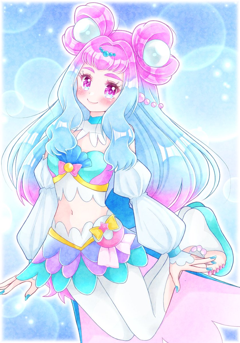 プリキュア トロピカル ジュ プリキュア ゆらめくオーシャン キュアラメール Prec うみゆきのイラスト