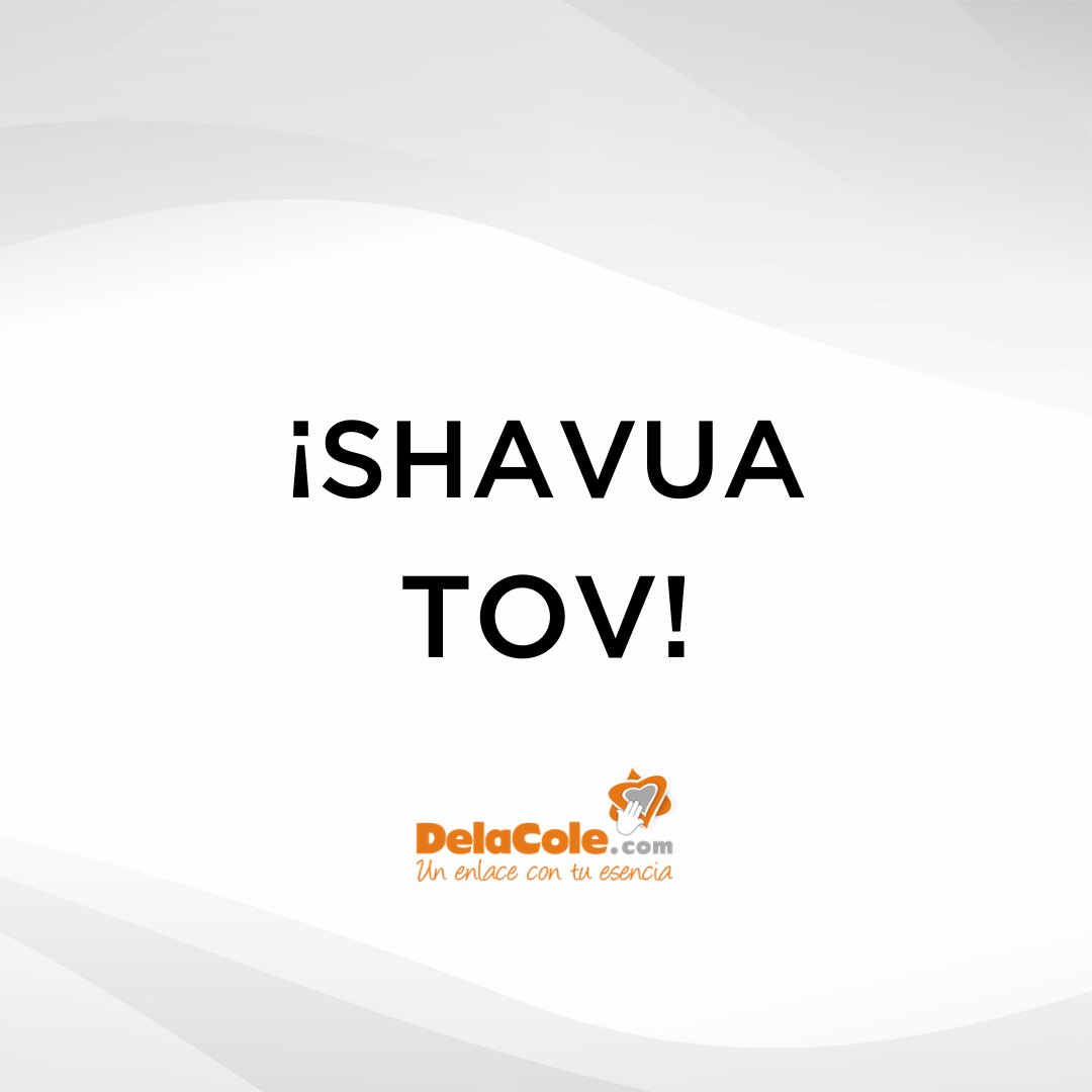 webdelacole's tweet photo. ¡Les deseamos un buen comienzo de semana!
#shavuatov #delacole https://t.co/QFwDIy8M0v