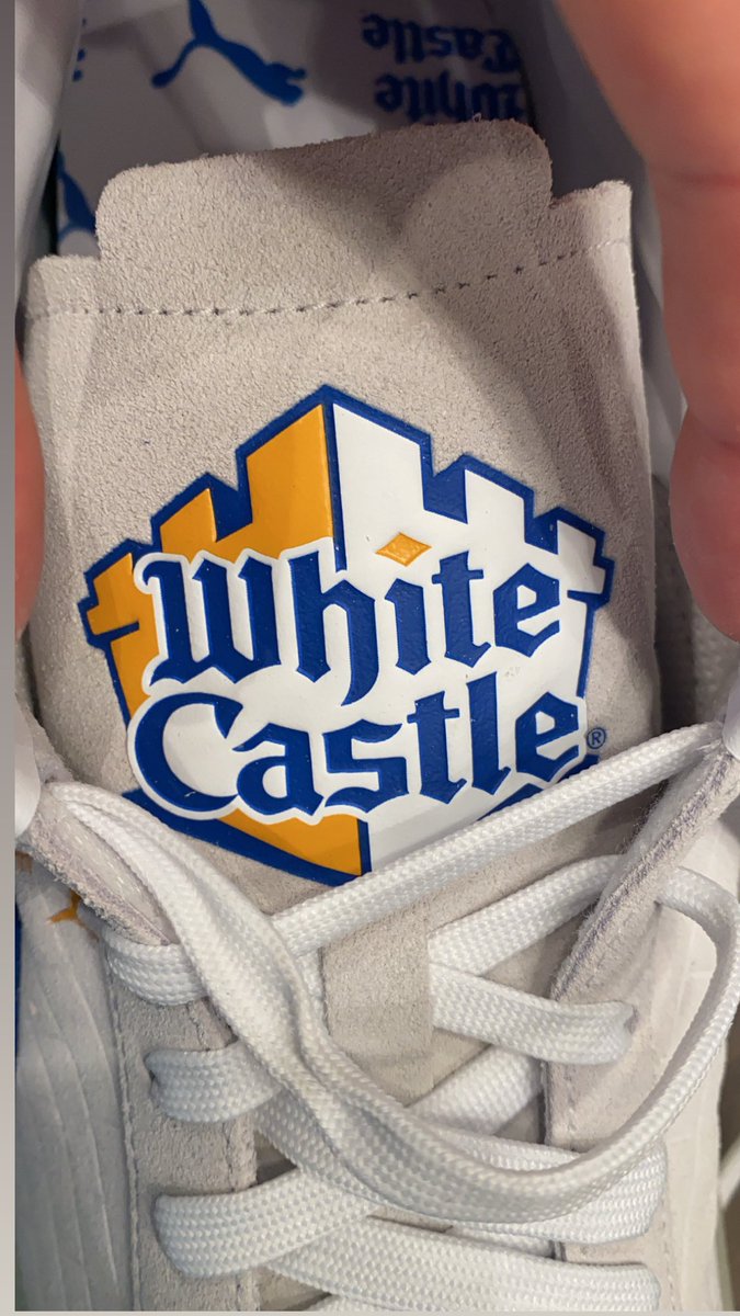 puma suede white castle