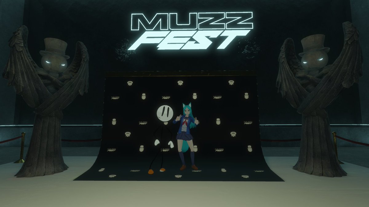 It's rare to see me and <a href="/klukulee/">Lukáš Jech</a> in the same place, but here we are just after enjoying <a href="/PegboardNerds/">Pegboard Nerds</a> at #MuzzFest! For those who don't know Klu is the silent programmer behind #VRCDN!