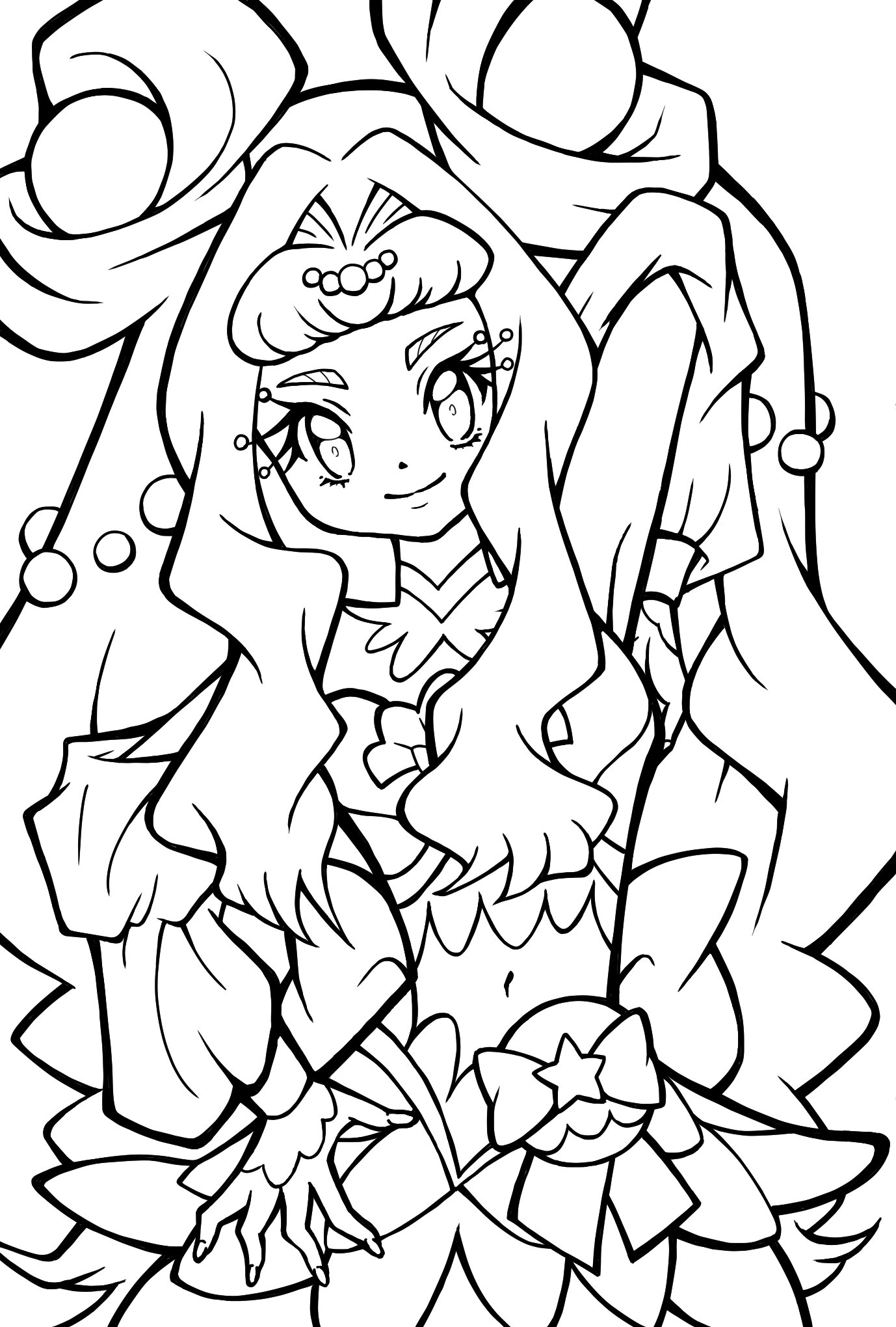 Pico キュアラメール可愛かったね 線描きも置いておくので 良かったらぬりえにどうぞ プリキュア Precure トロピカルージュプリキュア トロピカル ジュプリキュア トロプリ キュアラメール Illustration イラスト Drawing ファンアート