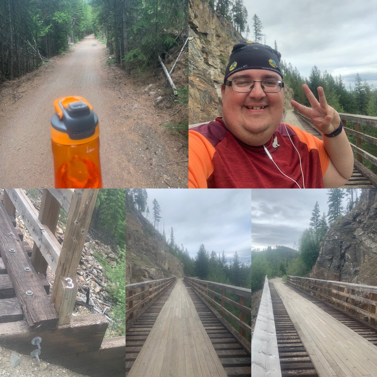 bluepink8488's tweet photo. Day #149 Afternoon Myra Canyon Trestles Kelowna Is 3,000 feet (910 Metres) Below This Point Also Today Day#13 Virtual Torch Run From June 7 to 20 #VirtualBCLETR @BCLETR @sobcsociety #SOBCChallengeGames #Region2 https://t.co/1cHYgFIM8q