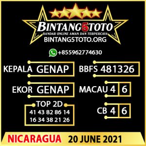 Anisa Bintang Auf Twitter Rumus Bintang5 Nicaragua 20 Juni 2021 Bintang5toto Sydneypools Singaporepools Hongkongpools Nicaraguapools Belgiumpools Colombopools Ugandapools Scotlandpools Jamaicapools Bintang5toto Pramatigplay Habanero
