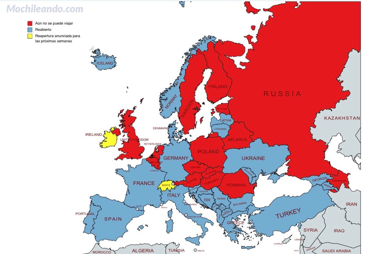 Países europeos a los que ya podemos viajar los ciudadanos estadounidenses vacunados y/o con pruebas negativas. Alemania es el último país en añadirse a la lista.  Pronta reapertura: Suiza &amp; Irlanda. ✈️😍