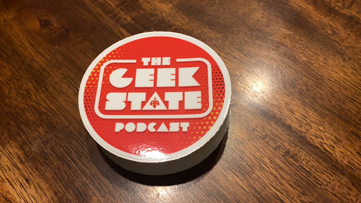 TheGeekStatePod's tweet image. More stickers have arrived. Help us spread the word about the show if you’d like one. #bribe