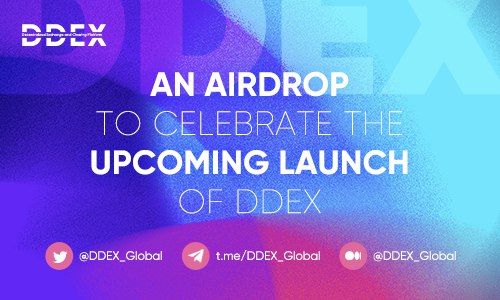 🎉We are excited to launch an #airdrop event for upcoming launch of #DDEX Rocket 🎁Reward Pool: $100,000 in DDX for the first 1000. 🗓️Period: June 18 - 21 ✅Rules: Follow @DDEX_Global Join t.me/DDEX_Global RT & tag 3 friends Fill this form: forms.gle/QmDdyRLiW5MYth…