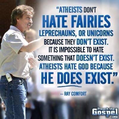 EscapingAtheism's tweet photo. Atheists hate God. https://t.co/6ql4LaFtf9