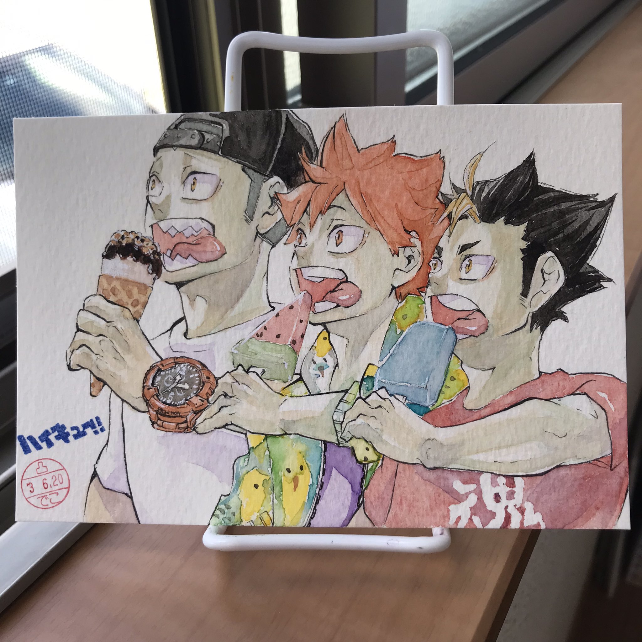 でこっち 凸がき スケッチブック 模写修行 ハイキュー ハイキュー好きな人と繋がりたい ハイキューイラスト 日向翔陽 田中龍之介 西谷夕 水彩画イラスト Illustration Watercolor 日向のシャツの柄に最後に気付いて なんちゅう柄着てるんや 日向 でこっち 凸がき スケッチブック 模写修行 ハイキュー ハイキュー好きな人と繋がりたい ハイキューイラスト 日向翔陽 田中龍之介 西谷夕 水彩画イラスト Illustration Watercolor 日向のシャツの柄に最後に気付いて なんちゅう柄着てるんや 日向