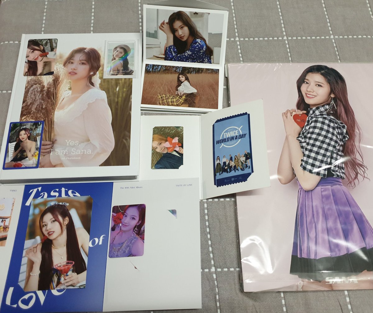 IamMDC23's tweet photo. I never knew I had a lot Sana Minatozaki stuff. money well spent. :) #Twice #once #SANA #sanaminatozaki #湊崎紗夏 #AlcoholFree #streamalcoholfree #TWICE_AlcoholFree #NoSanaNoLife https://t.co/KJ3udqQPt5