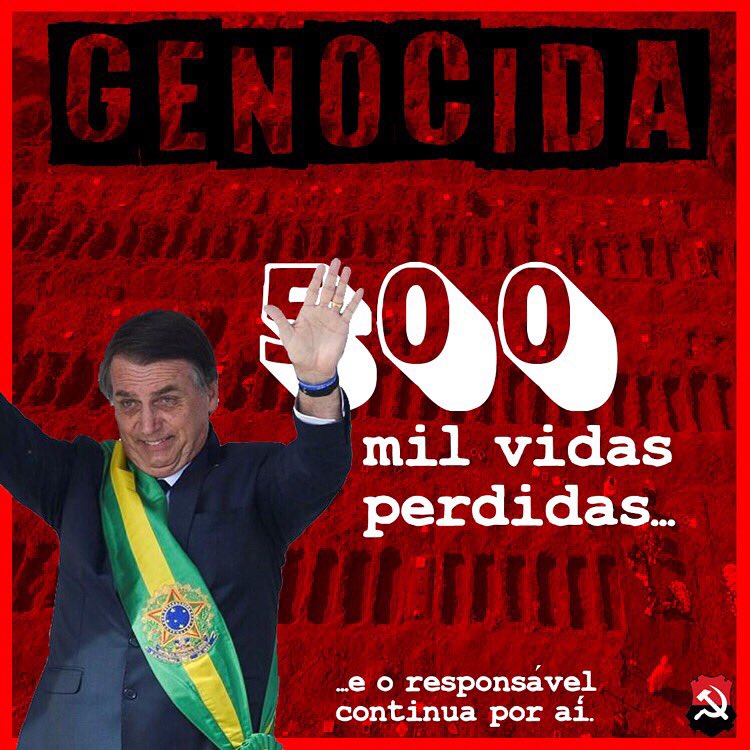 ComunaRNOficial's tweet photo. A Comuna Rubro-Negra lamenta tantas vidas perdidas. Não precisava ser assim. 

#bolsonarogenocida 
#forabolsonaro https://t.co/mmCRE2rZM3