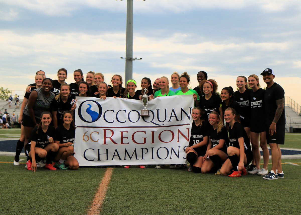 Congratulations @soco_gsoc!!! Our first Region Championship in school history!! And heading to our first state semi-final!!! 💙💚🏆 #leaveyourmark #family