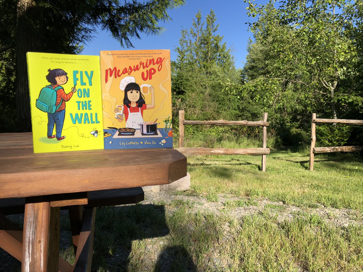 lilylamotte's tweet photo. Reading @Remy_Lai very funny prose/graphic novel hybrid FLY ON THE WALL. Henry Khoo is such a funny and endearing character. #readingwhilecamping #readingforpleasure #readingoutside #mg #graphicnovels https://t.co/zCGPvUtIhE