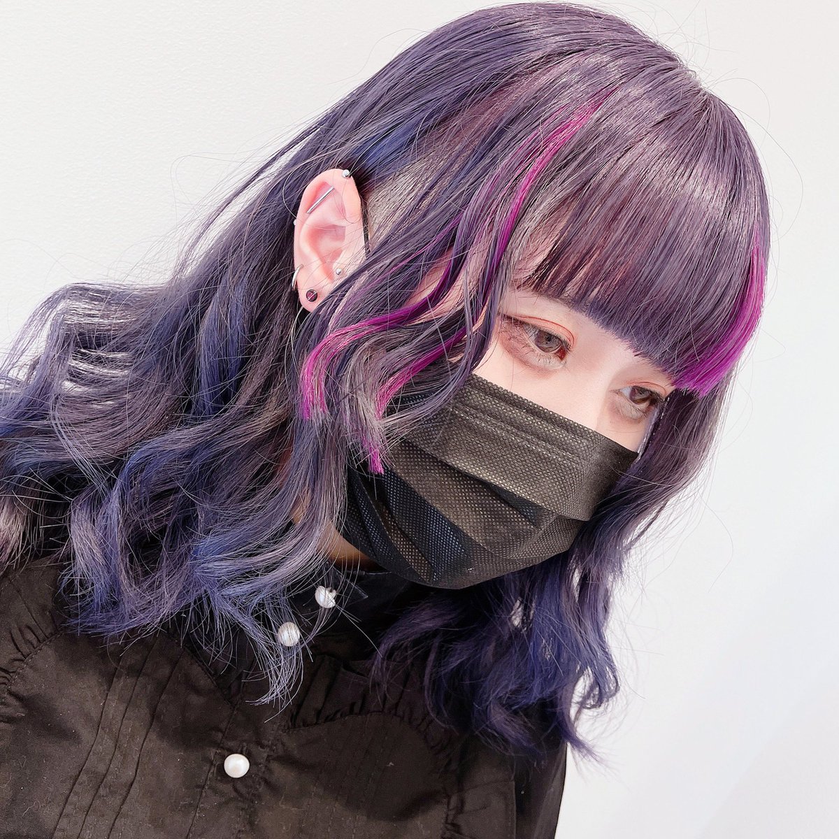 Jun A Twitteren Blue Lavender 赤紫のエクステメッシュで 個性的に٩ ๑ ๑٩ 1mmでもいいなと思ったらいいね 雰囲気嫌いじゃないよって人いいね 派手髪 髪色 原宿 ブリーチ マニパニ いいねした人全員フォローする 相互フォロー ユニコーンカラー
