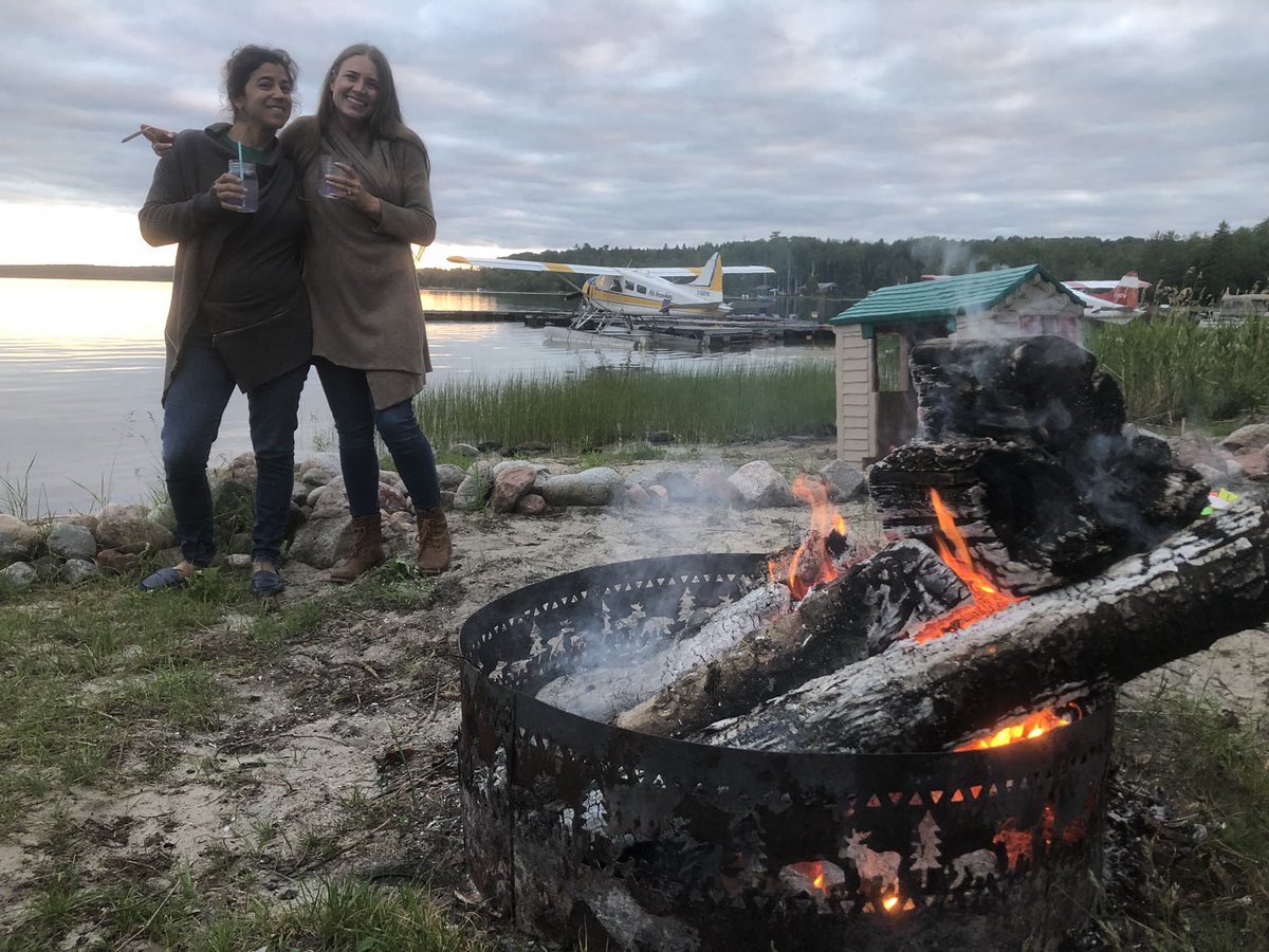 Tough life at the #floatplane base ;) #Summercampfires #AirIvanhoe #floatplane #lakelife #travel #tourism #adventure #fishingCanada #CanadaFishing #OntarioFishing #FishingOntario #TourismOntario