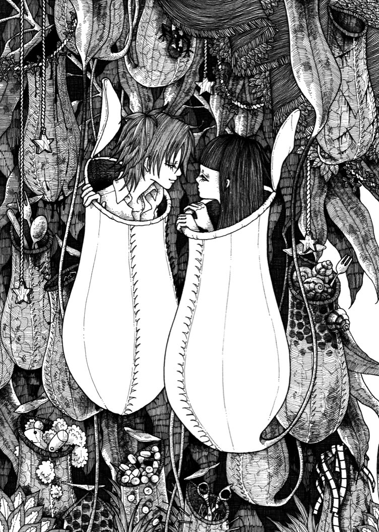 妖 イラストレーター 短編集 モノクロ水族館 妖のモノクロ世界