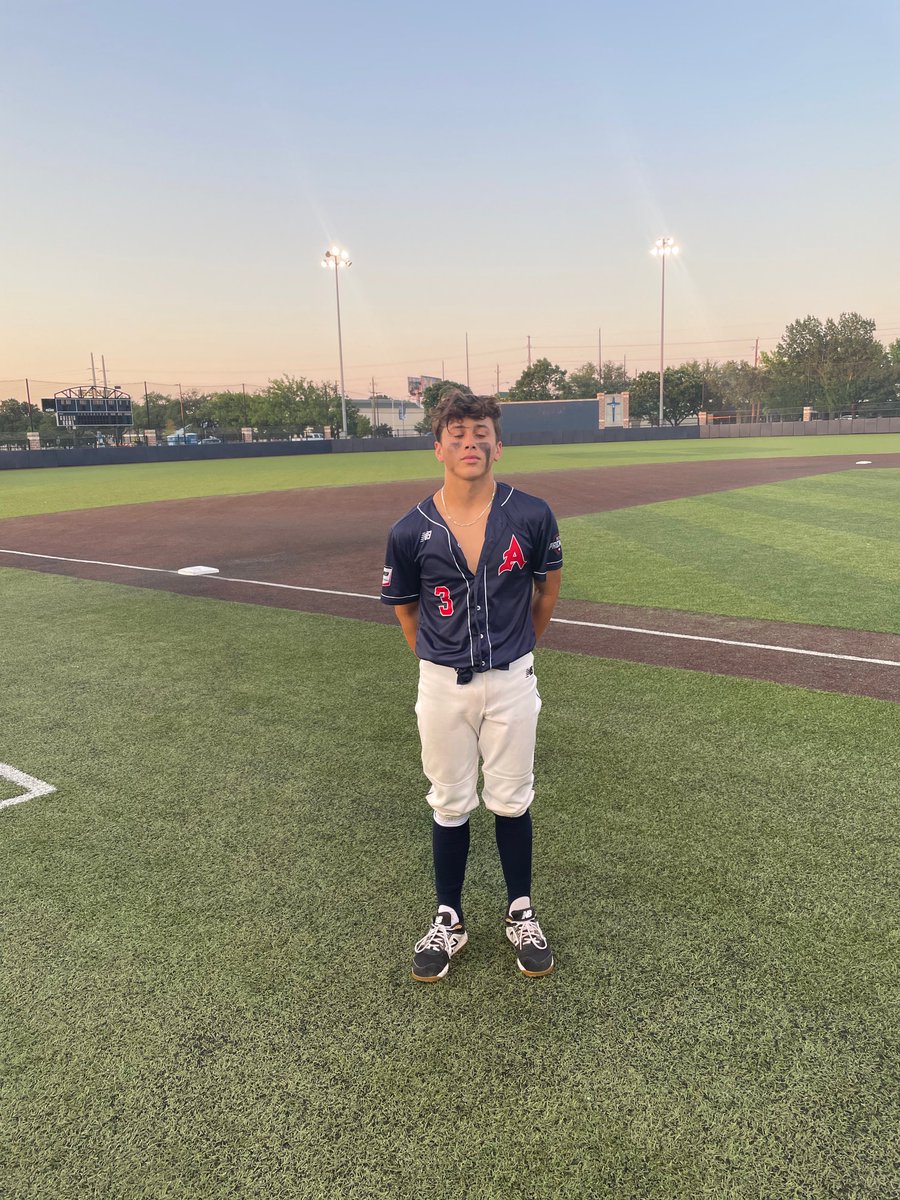 FiveToolTexas's tweet photo. #NTXShowdown F: @DallasPatriots 15U Clary 8, Arlington A’s Nationals 5 
PoG: @grantliebenste1 1-2, 2B, 2 RBI (Game winning hit)
Hitter: Roman Cariaga 1-3, HR, 2 RBI ￼ ￼ https://t.co/rbz6jWliWF