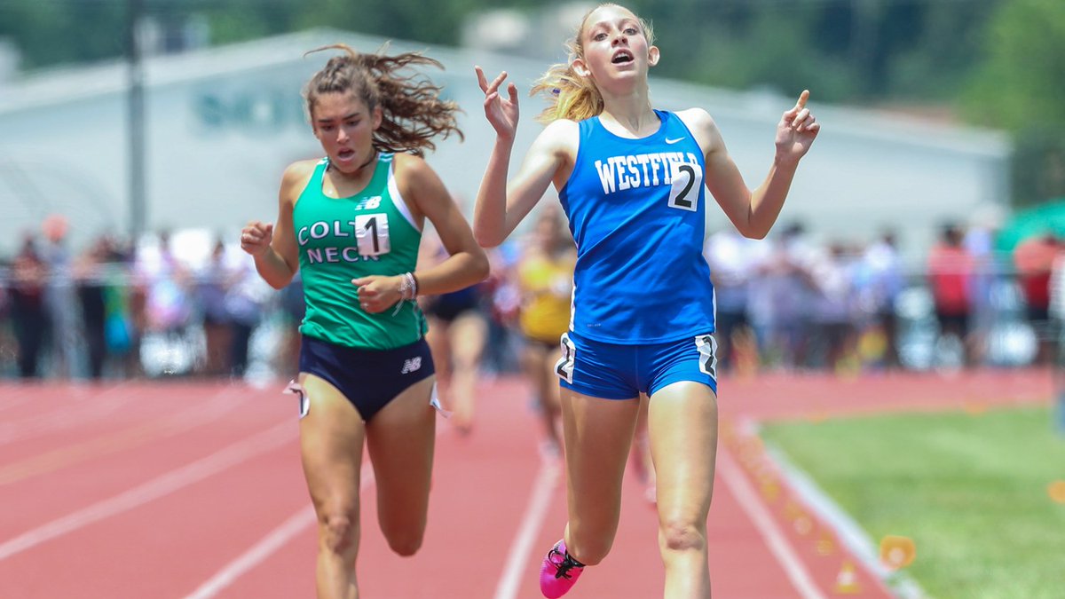 CoachJberardi's tweet photo. Congrats to Katie Hamilton on winning the 1600 at the Meet of Champions. You have left an indelible mark on this Program and we are grateful for the 4 years you have given us coaches. Forever a champion. Walk on! #UnderDog @WHS_BlueDevils @lambo2126 https://t.co/6Vn69wGRnw