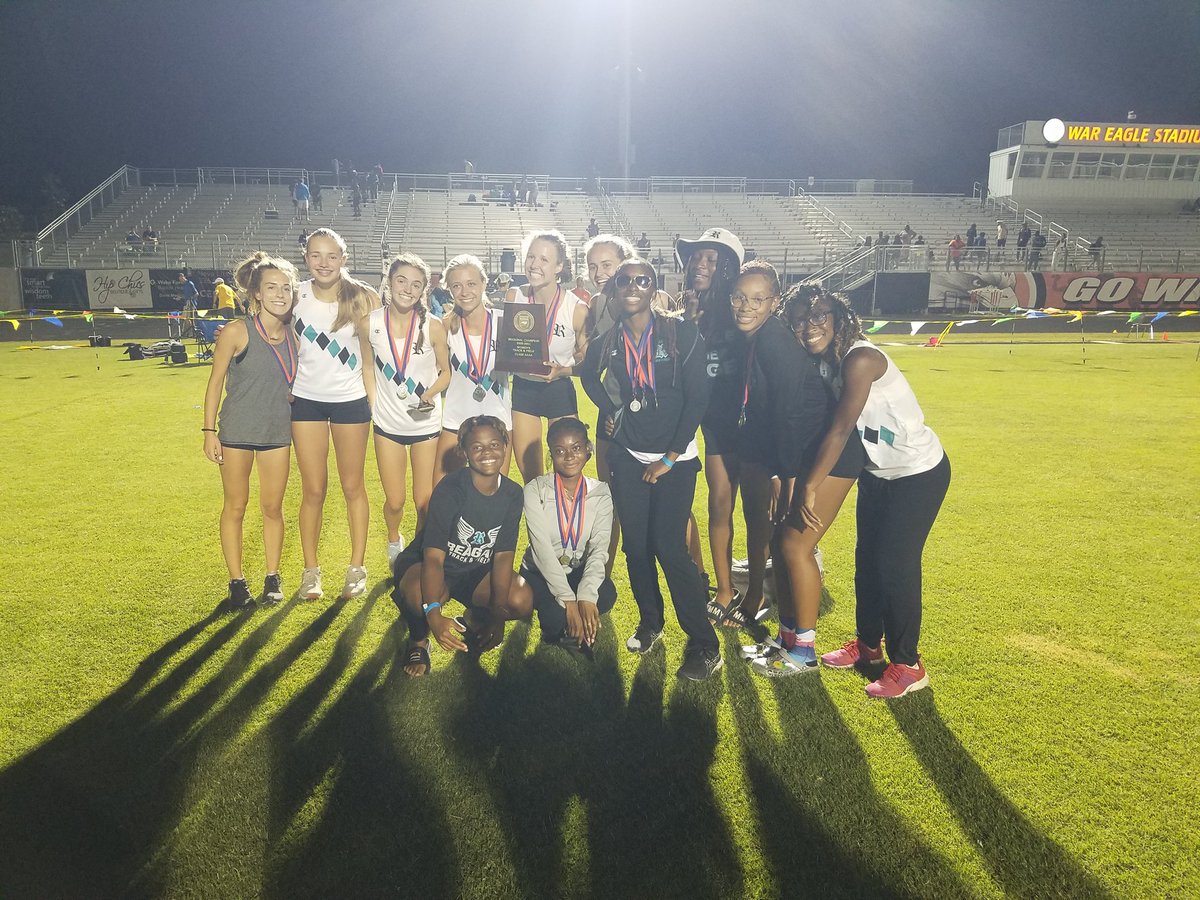 Reagan girls are the 4A Midwest Regional Champions! #wearepfafftown #NoRaiderRidesAlone #championsbuilthere