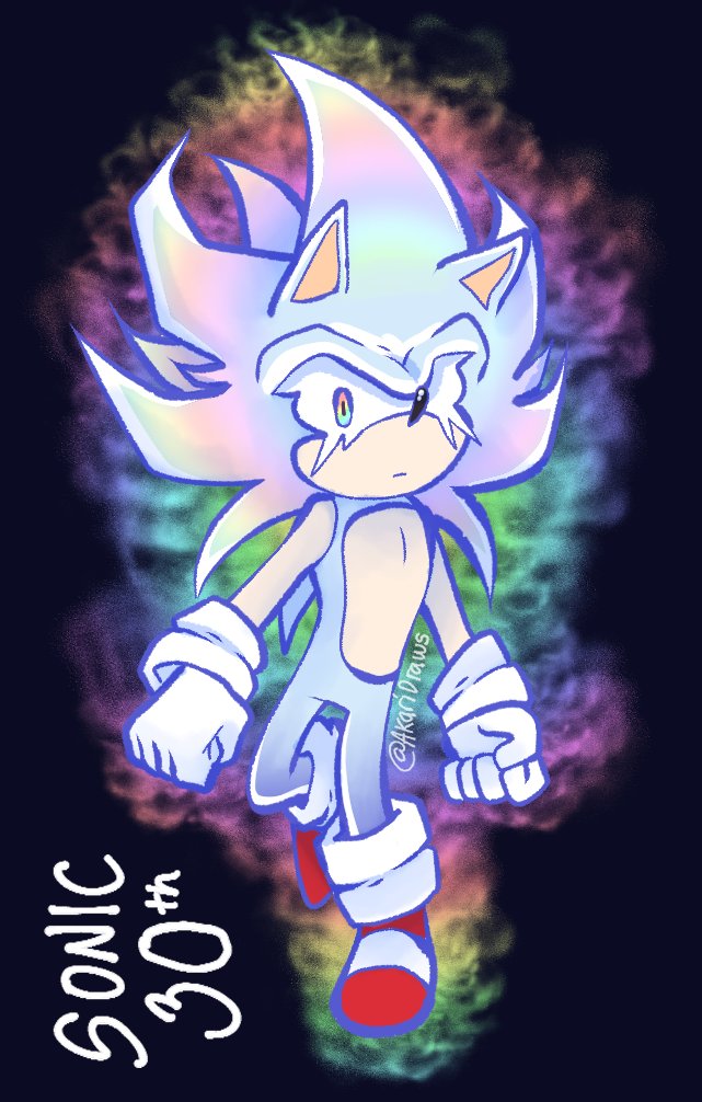 Hyper Sonic  Sonic art, Sonic fan art, Sonic fan characters