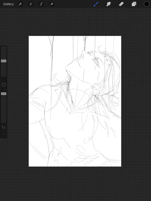 sketch/rkrg🛠
.
วาดจริงน่าจะใส่เสื้อผ้าแหละ มั้งๆ
.
.
 #jujutsukaisenfanart #呪術廻戦ファンアート
#夏油傑 #GetoSuguru 