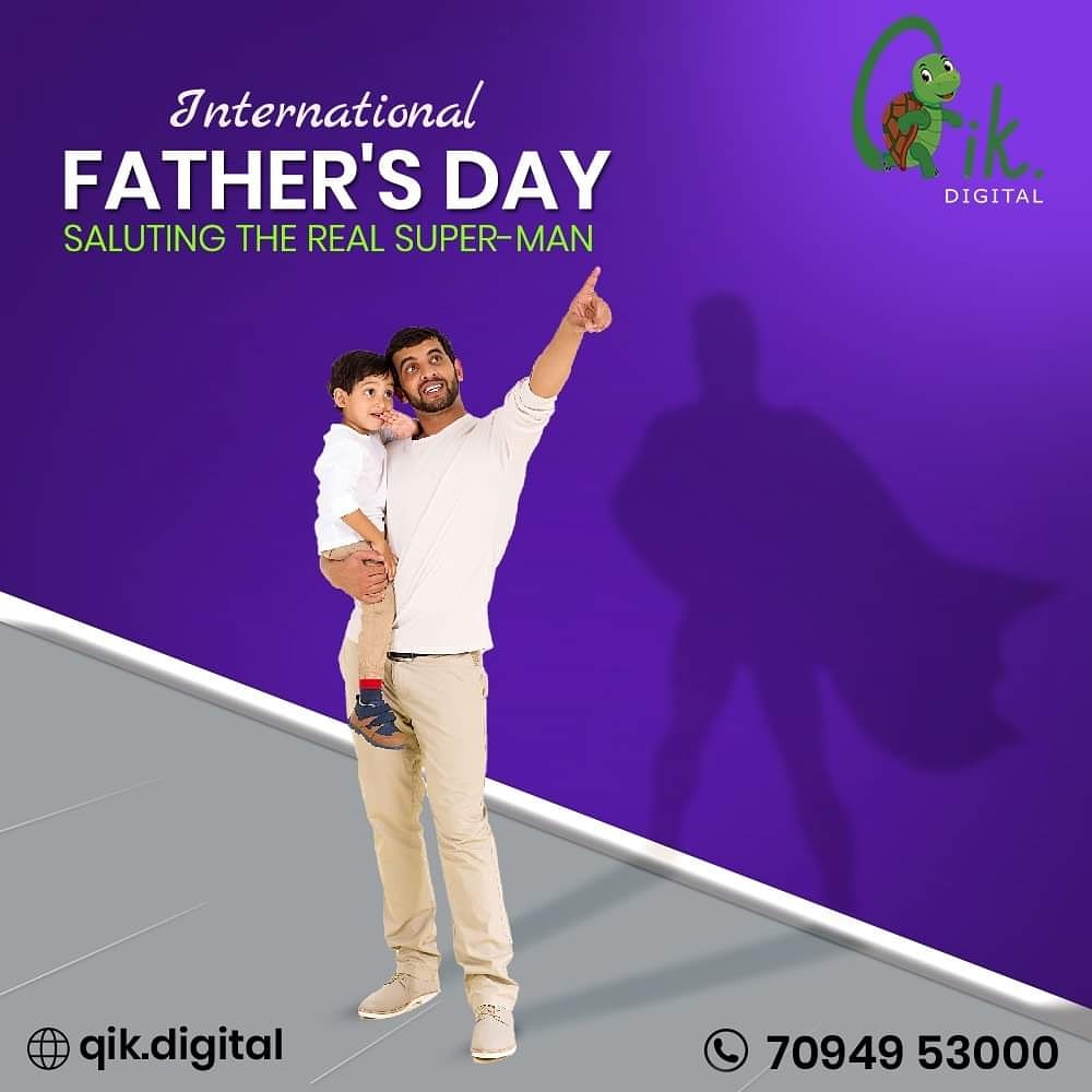 qikdigital's tweet photo. On this International Father's Day, we salute the real super hero in our lives!

Father's Day wishes from Team Qik

#FathersDay2021 #HappyFathersDay #DAD #fathersday https://t.co/OxYEiv8ckL