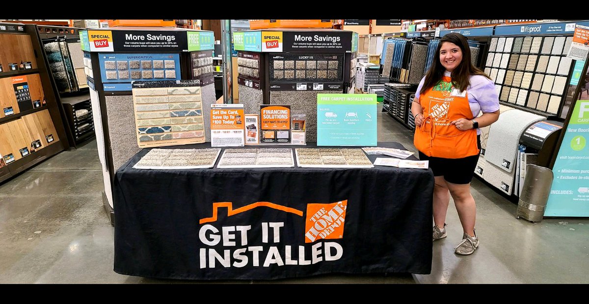 Caitlin Nerison (@caitlinnerison) on Twitter photo Come see Yessica at Home Depot 2203 for some elegant carpet choices. Get your project started today! #D175Leads @westons2310 @murphyalex52 <a href="/HinckJ/">Mike Hinck</a> Come see Yessica at Home Depot 2203 for some elegant carpet choices. Get your project started today! #D175Leads @westons2310 @murphyalex52 <a href="/HinckJ/">Mike Hinck</a>