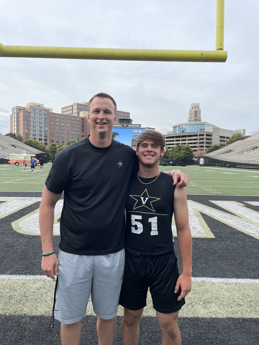 Lane1Colby's tweet photo. Had a great day competing at Vanderbilt can’t wait to come back and visit more @VandyFootball @CoachBlaz @j_lepak also can’t wait to talk more to @BigRed_Football @JaredBackus1 @CoachCNice @CoachSatBhakta @KJMcDonough https://t.co/y59sumx3QT