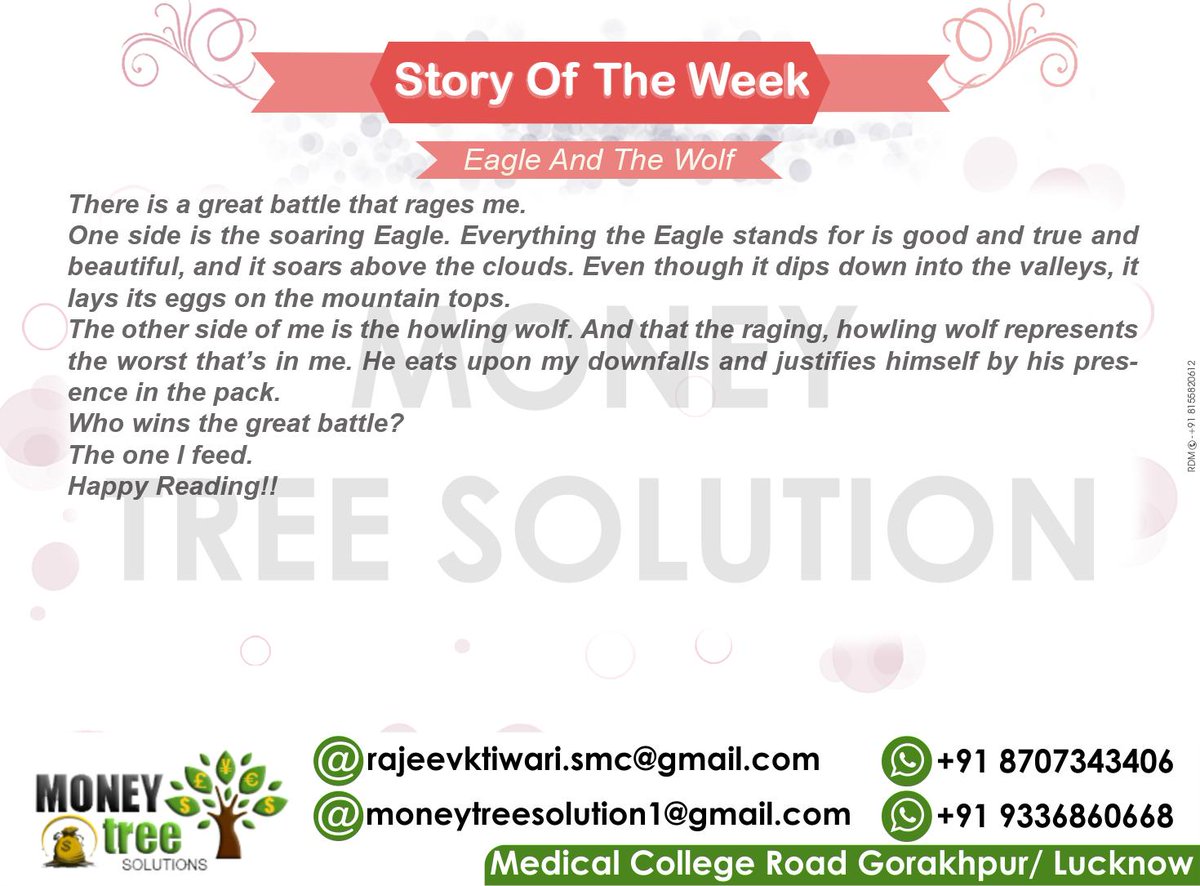 moneytreesolu's tweet photo. #StoryoftheWeek #EagleAndTheWolf #GreatBattle #Rages #OneSide #SoaringEagle #StandsforGood #True #Beautiful #Soars #AbovetheClouds #DipsDown #Valleys #Eggs #MountainTops  #HowlingWolf #Raging #Represents #Worst #Downfalls #Justifies #Presence #Wins #Feed https://t.co/tmkHR65lWH