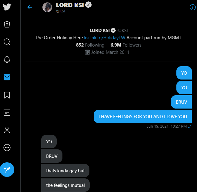 float7z's tweet image. @KSI when's our first date my guy