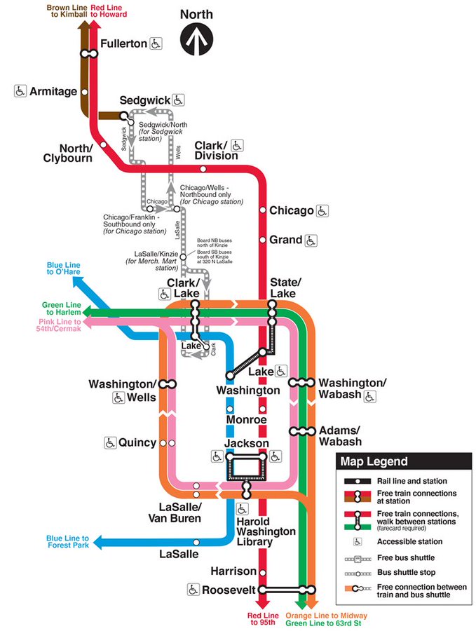 Cta Brown Line Map Cta Brown Line Service To Shut Down From Sedgwick To Loop From 5 A.m. To 5  P.m. Sunday - Cbs Chicago