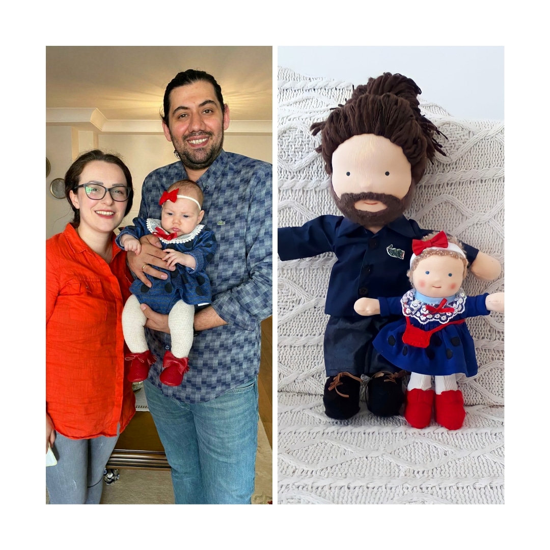 Birlikte ilk bayramlarında çekilmiş fotoğraflarıymış 📸 Bizler de bu fotoğrafı, ilk Babalar Günü hediyesine dönüştürdük 🌸 
Tüm babaların, Babalar Günü'nü kutlarız! 🌿