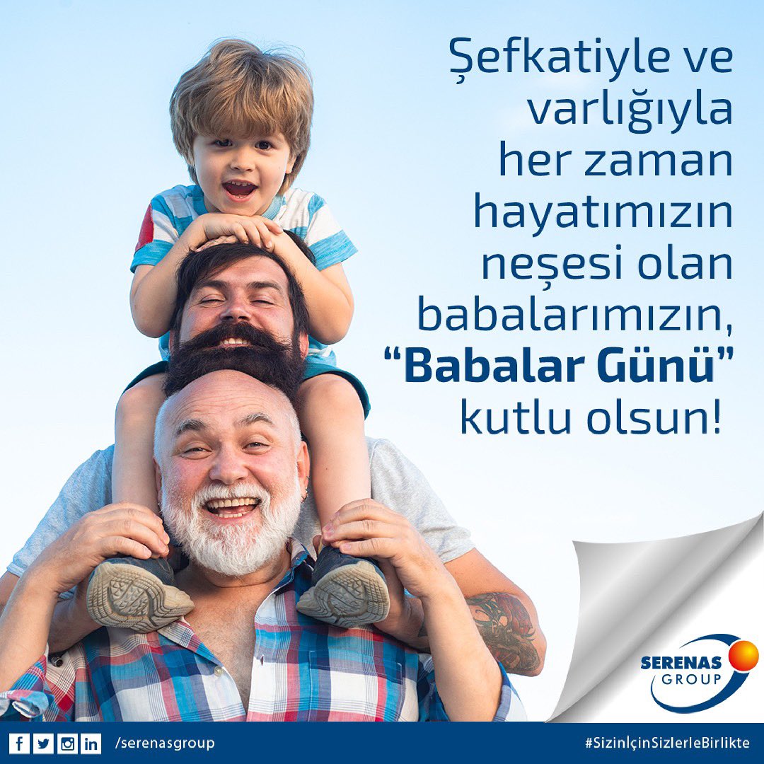 SerenasGroup's tweet image. Şefkatiyle ve varlığıyla her zaman hayatımızın neşesi olan babalarımızın, #BabalarGünü kutlu olsun!

#serenas #serenasgroup
#theseed #glevents