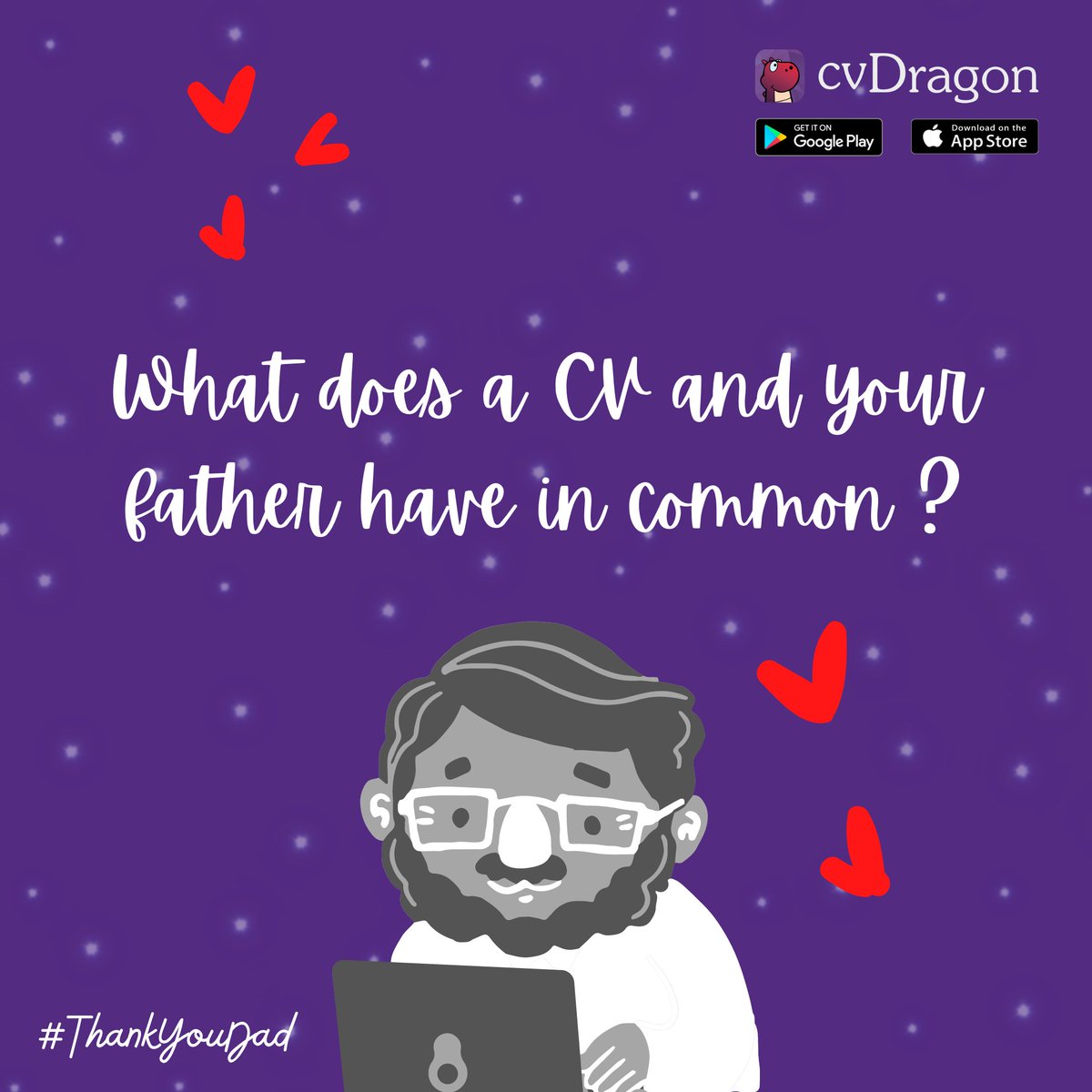 cvDragonIndia's tweet photo. No lengthy letters, no prose and poetries, and no thank you note. A father is a blessing, no words can emote ❤️

Go tell your dad how much you love him! 

 #fathersday2021 #fatherslove #thankyoudad  #cvdragon #resumeservice #resumewriting #resumeapp #resumehelp #resumeadvice https://t.co/LT5AtjtmZ0