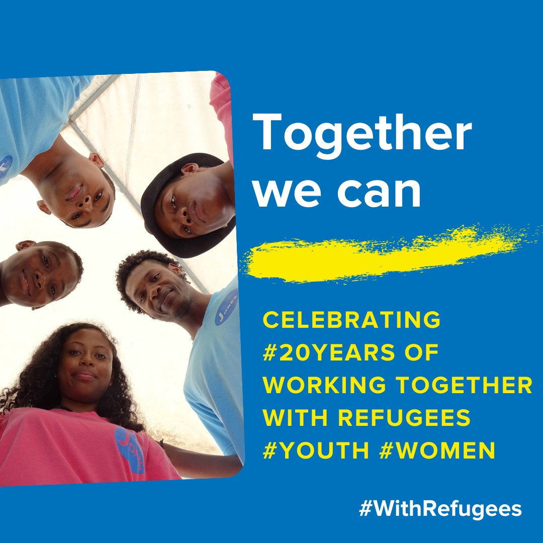 theRETorg's tweet photo. Celebrating #20Years of working #together with #Refugees #Youth #Women! #WithRefugees #RefugeeDay
#EIE #Protection #Empowerment #WSEE #Leadership #livelihoods #CapacityBuilding #PEACE #ConflictMitigation #Crises #Conflicts #TripleNexus #HDP https://t.co/43I6X9kVoY