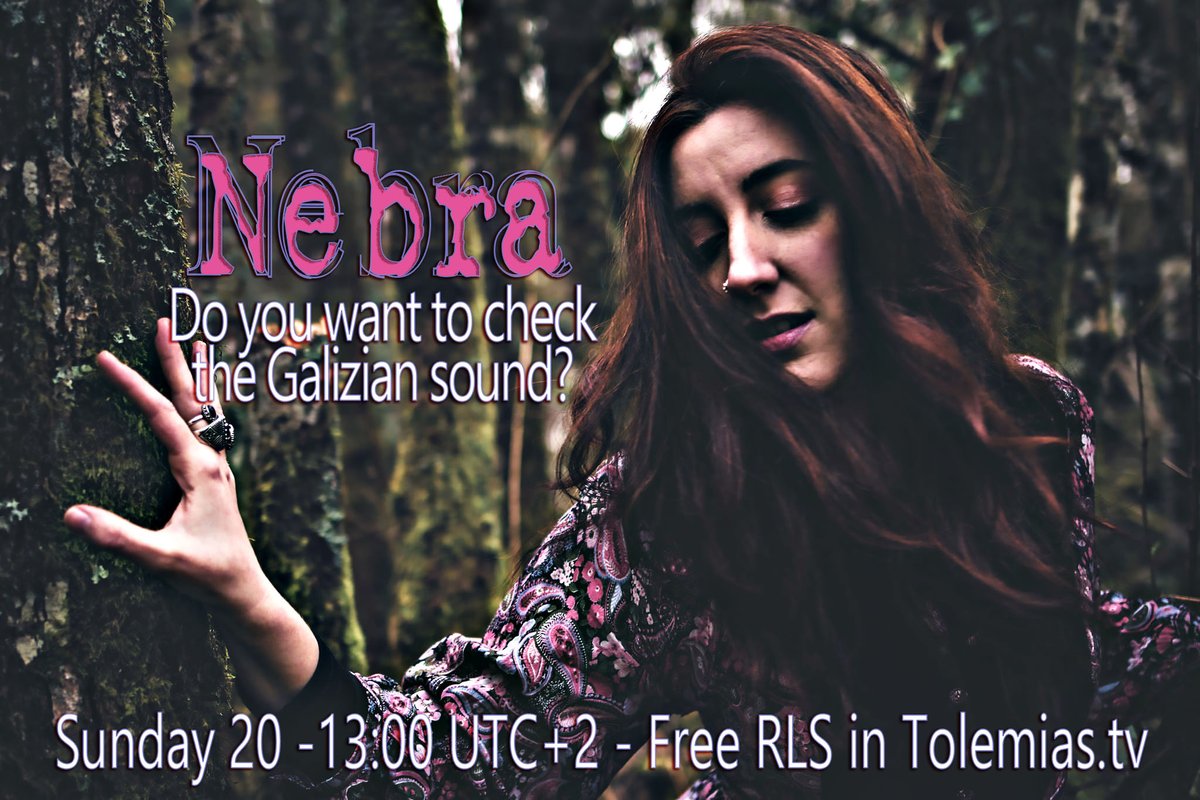 Do you want to experience new music?

Today we'll start celebrating the Day of the Music with a special concert we'll be streaming live at 13:00 UTC+2 in tolemias.tv!

NEBRA: pure contemporary Galizian sound, powered by Tolemias Remote Live Streaming system!

Join us!