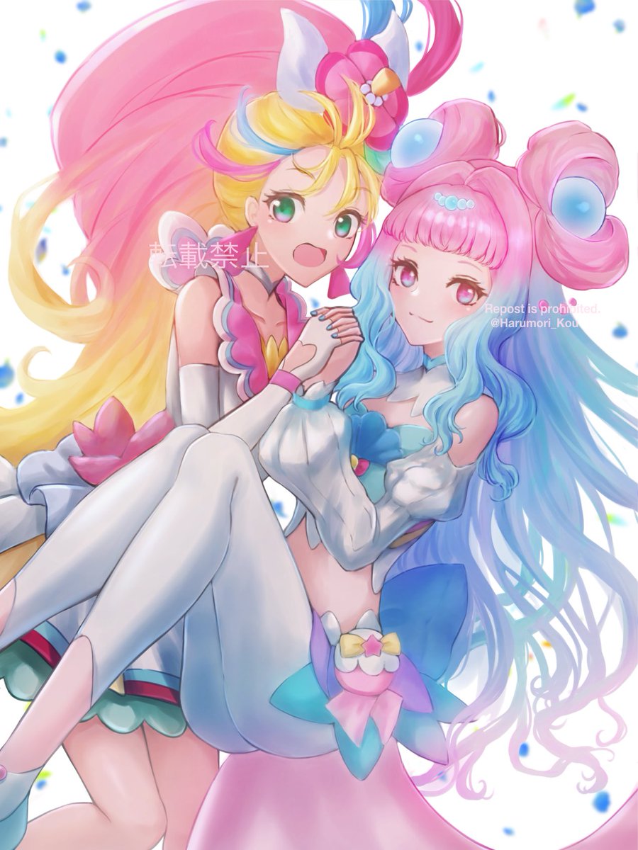 春守 紅 サマーとラメール キュアラメールおめでとう ピンクと水色の組み合わせがとってもかわいい Precure 春守 紅 サマーとラメール キュアラメールおめでとう ピンクと水色の組み合わせがとってもかわいい Precure