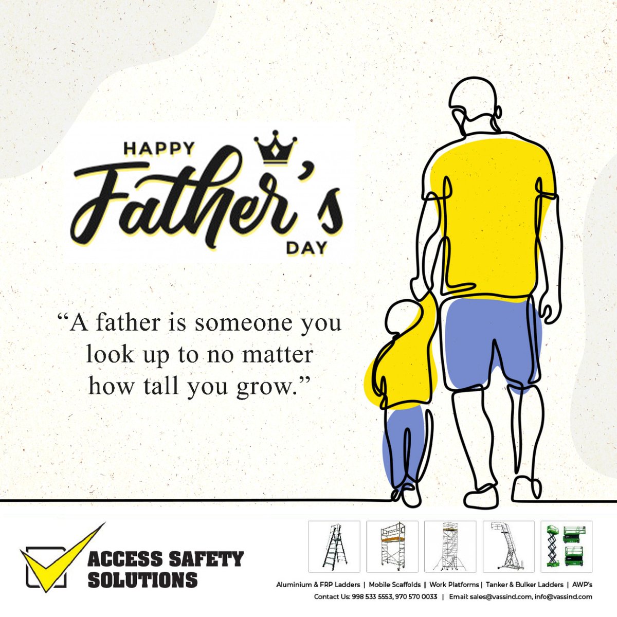 vaccess_safety's tweet photo. #HappyFathersDay
#VAccess #SafetySolutions
#Ladders #Scaffolds &amp; More... https://t.co/e5aq3iH4tq