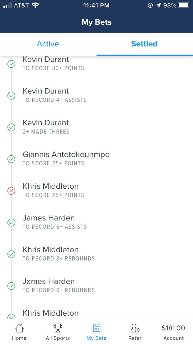 bgreg11's tweet photo. This would’ve paid almost 400. Middleton had 23 😅 https://t.co/9aKeLMvUJi