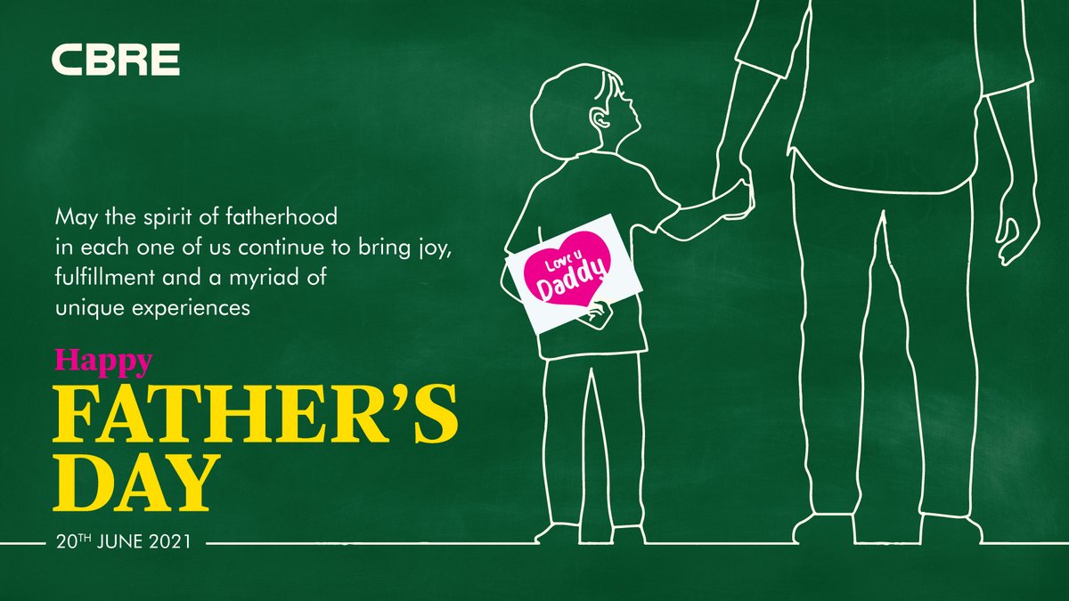 CBRE_India's tweet photo. To fathers – the unwavering pillars of strength. 
This Father’s Day let’s thank them for #priceless experiences and constant #guidance through the puzzle called life.

#FathersDay2021 https://t.co/KI24YTo0A6