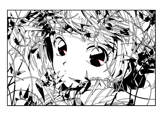 イラストはこちらです~。カラーで描いてた分を調整しました 
