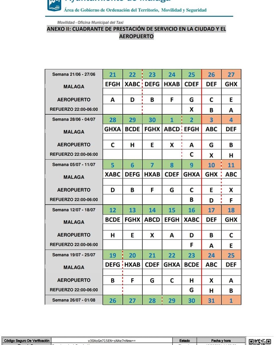 EliteTaxiMalaga's tweet photo. #Turnos de #Taxis de la #Ciudad de @malaga en #Andalucía #Señores de
@FomentoAND @marifrangr @JuanMa_Moreno @AtanetMario @felipeariasp
#Regulen las #Vtc NO #Mientan Hagan caso a los #Taxistas que SI #Cumplimos LA LEY Y #Pagamos SU SUELDO #Oficiales El #Negro se lo dan las #Vtc 😉 https://t.co/EypnHXVeMY