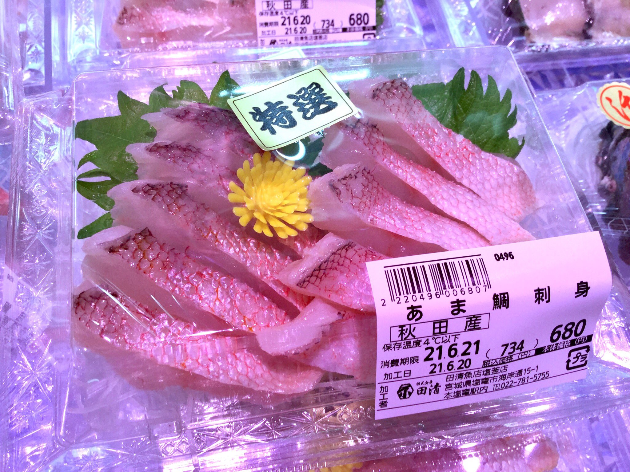 田清魚店 Tekuteほんしおがま お刺身からは 生めばちまぐろと甘鯛入りの3点盛り 湯引ききんき 甘鯛 活あわび 活貝盛合せ あわび ホッキ ホタテ がおすすめとなっております T Co Jtltcadv22 Twitter